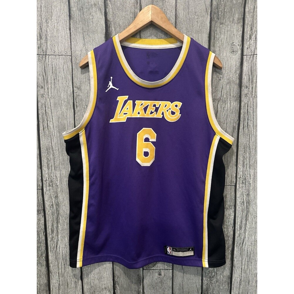 LeBron James LA Lakers Jersey Mens XL Purple  Los Angeles NBA Jumpman